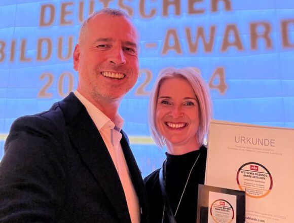 azubi.web mit „Deutschem Bildungs-Award“ ausgezeichnet