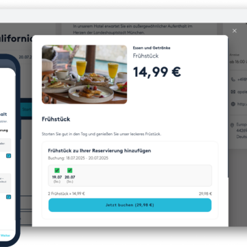 Zusatzgeschäft mit automatischem Upselling und Green Option 